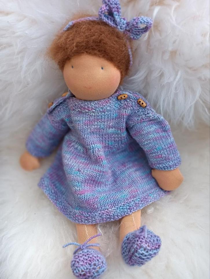 Handgemaakte Waldorf pop Julia - Uniek cadeau!, Kinderen en Baby's, Speelgoed | Poppen, Nieuw, Babypop, Ophalen of Verzenden