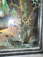 Latijns-Amerikaans schilderij op glas, Antiek en Kunst, Kunst | Schilderijen | Klassiek, Ophalen of Verzenden