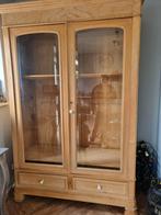 Antiek houten vitrinekast buffetkast, Ophalen, Zo goed als nieuw, 25 tot 50 cm, 50 tot 100 cm