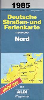 Ws8 plattegrond noord duitsland, Boeken, Atlassen en Landkaarten, Ophalen of Verzenden, Gelezen, Duitsland, Landkaart
