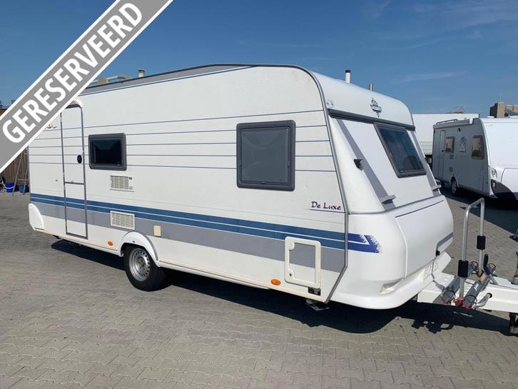 Hobby De luxe Easy 500 KMFE bouwjaar 2001 met voortent, Caravans en Kamperen, Caravans, Bedrijf, tot en met 6, 1000 - 1250 kg