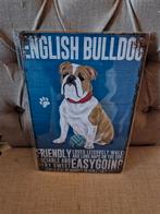 English bulldog wandbord, Verzamelen, Merken en Reclamevoorwerpen, Ophalen of Verzenden, Nieuw, Reclamebord