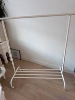 2x IKEA RIGGA Kledingrekken - Wit, Ophalen of Verzenden, Met wielen, Gebruikt