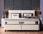 Opbergboxspring Teddy Incl. Matras & Topper Dreambedden, Nieuw, 180 cm, Ophalen of Verzenden, Crème