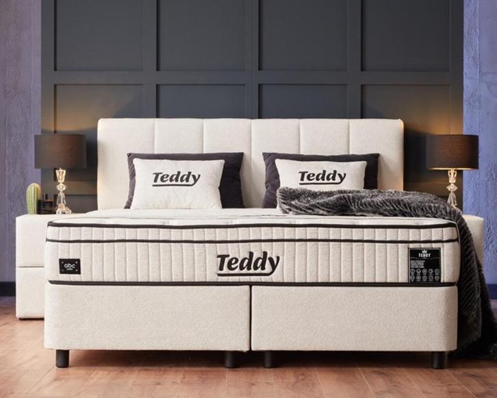 Opbergboxspring Teddy Incl. Matras & Topper Dreambedden, Huis en Inrichting, Slaapkamer | Boxsprings, Nieuw, 180 cm, 200 cm, Tweepersoons