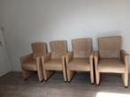 4  stoelen met wieltjes, Huis en Inrichting, Stoelen, Ophalen, Zo goed als nieuw, Vijf, Zes of meer stoelen