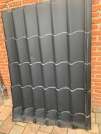 Dakpanplaten - 6 stuks, Doe-het-zelf en Verbouw, Gebruikt, Zwart, Minder dan 5 m², Metaal