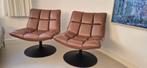 Set van 2 mooie Dutchbone Bar Lounge stoelen Cognac, Ophalen, Gebruikt, Twee, Bruin