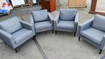 4 grijze IKEA fauteuils – moderne lounge set, Huis en Inrichting, Fauteuils, Ophalen, Hout, 75 tot 100 cm, Zo goed als nieuw