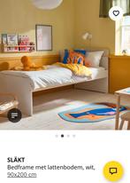 Slakt Ikea eenpersoonsbed met lattenbodem, Ophalen, 90 cm, Eenpersoons, Wit