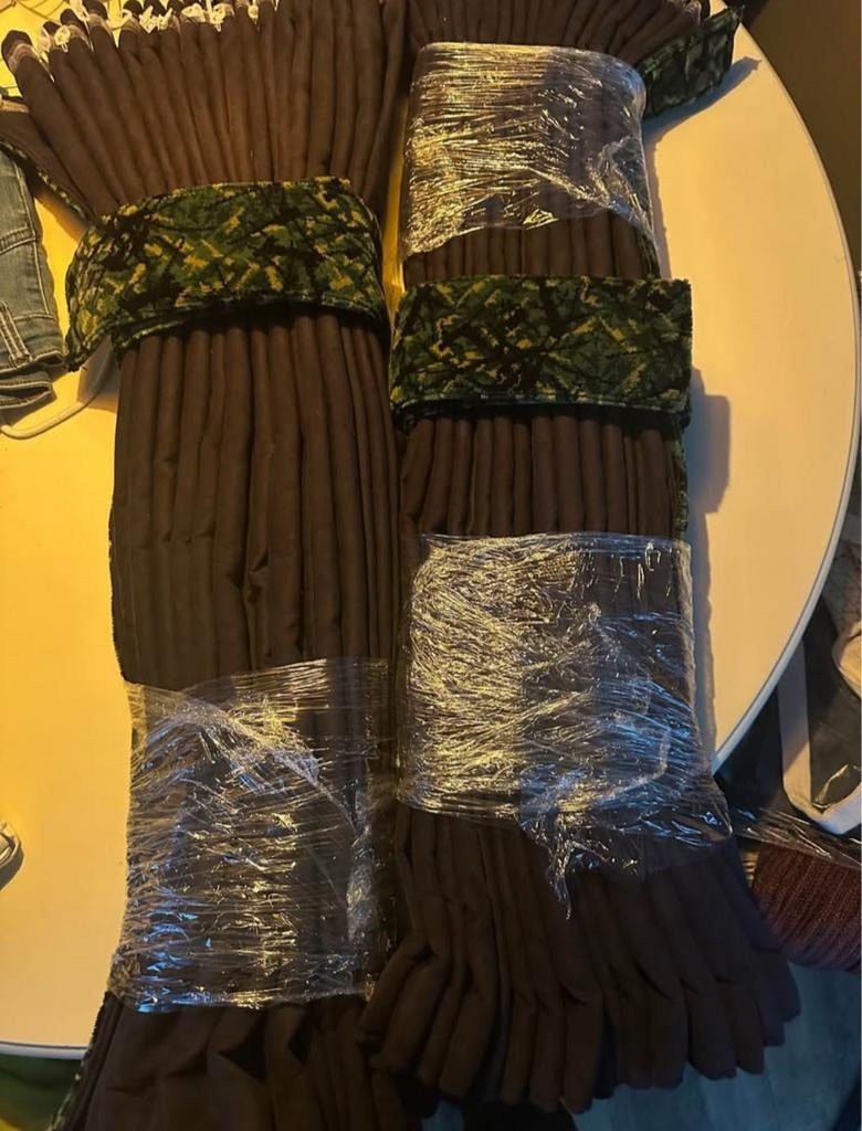 Gordijnen Volvo FH Zwart/Groene Deense plushe, Ophalen, Nieuw, Volvo