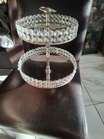 Te koop: mooie Etagères met doorzichtige  steentjes, Ophalen of Verzenden, Gebruikt