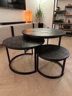 3 Losse Bijzettafeltjes - Set, Huis en Inrichting, Tafels | Bijzettafels, Ophalen, Minder dan 45 cm, Minder dan 55 cm, Gebruikt