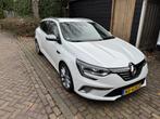 Renault Mégane 1.5 DCI 130PK Estate 2016 Wit GT line, Auto's, Voorwielaandrijving, 4 cilinders, Leder en Stof, Wit