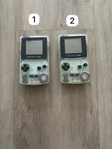 Nintendo Gameboy Color transparant wit 2x beschikbaar voor biedingen