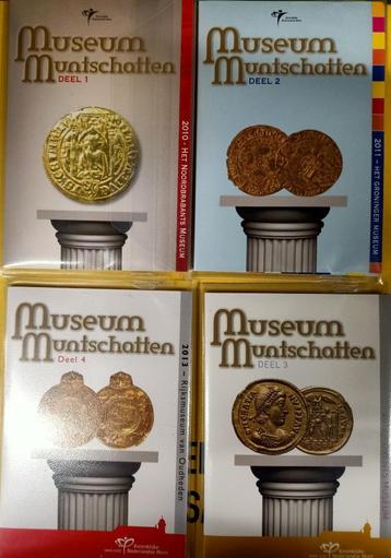 4 sets Nederlandse Euromunten Museum Muntschatten  beschikbaar voor biedingen