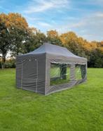 Easy Up Partytenten - Donkergrijs - Drie maten - te huur, Tuin en Terras, Ophalen, Breek de tent maar af, Opvouwbaar, Partytent