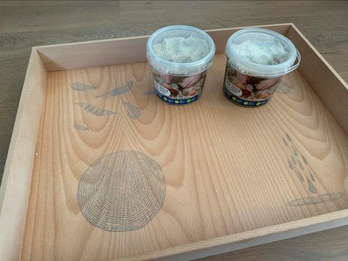 Grapat speelbak / tray met kleizand, Kinderen en Baby's, Speelgoed | Houten speelgoed, Zo goed als nieuw, Overige typen, Ophalen of Verzenden