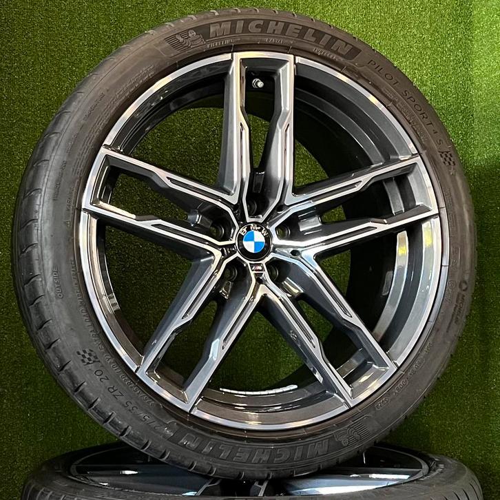 Originele 20 inch BMW 810M velgen banden M5 f90 M8 f91 f92, Auto-onderdelen, Banden en Velgen, Banden en Velgen, Zomerbanden, 20 inch