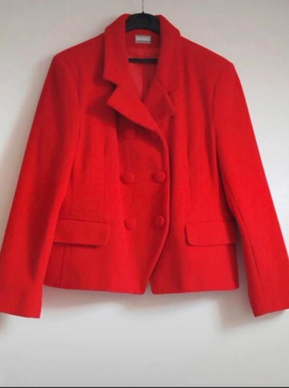 Rode blazer/ jasje, Kleding | Dames, Jasjes, Kostuums en Pakken, Zo goed als nieuw, Jasje, Maat 42/44 (L), Rood, Verzenden
