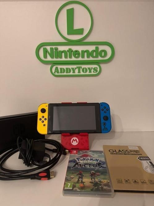 Nintendo Switch V2 fortnite joycons, incl Pokemon Arceus, Spelcomputers en Games, Spelcomputers | Nintendo Switch, Zo goed als nieuw