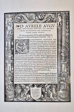 De civitate Dei  1522  gegraveerd origineel blad, Ophalen of Verzenden