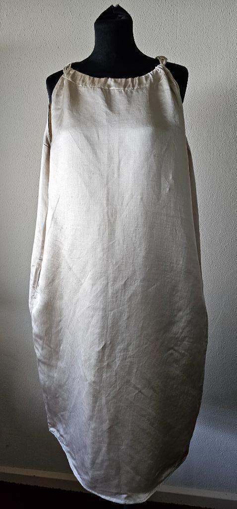 zilver linnen jurk van Luisa Cerano maat 44 (22725), Kleding | Dames, Grote Maten, Jurk, Verzenden