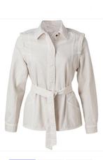 Yaya denim jasje blouse jack 40 L wit beige spijkerblouse, Beige, Maat 42/44 (L), Ophalen of Verzenden, Zo goed als nieuw