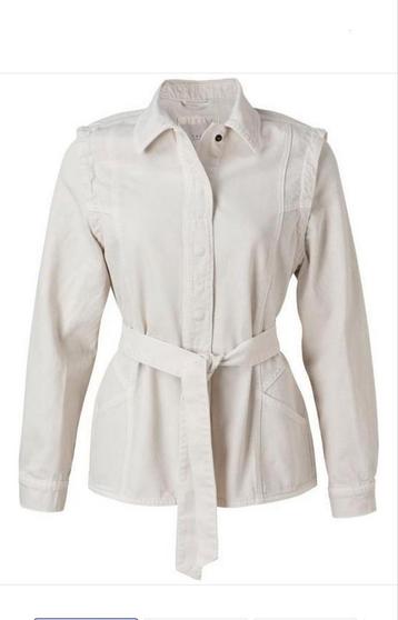 Yaya denim jasje blouse jack 40 L wit beige spijkerblouse beschikbaar voor biedingen