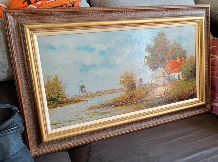 Arie Zwart olieverf op paneel gesigneerd.Larense School., Antiek en Kunst, Kunst | Schilderijen | Klassiek, Ophalen of Verzenden