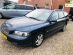 Volvo V70 2.4 T 200pk/ LEER/ TOP!, Voorwielaandrijving, Zwart, Blauw, Leder en Stof