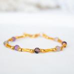 Armband met Super Seven kralen, Paars, Nieuw, Ophalen of Verzenden, Met edelsteen