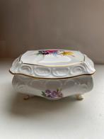 Porseleinen Sieradendoosje met Bloemen, Antiek en Kunst, Ophalen of Verzenden