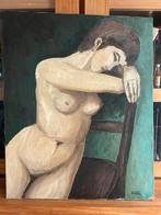 Rulfix - MUZE, Naakt op doek, België ca. 1950, Antiek en Kunst, Ophalen of Verzenden