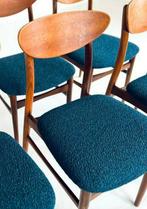 Set Deens design teak Farstrup Möbler REFURBISHED, Huis en Inrichting, Stoelen, Ophalen, Bruin, Zo goed als nieuw, Stof