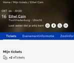 1x ticket ethel cain - utrecht - donderdag 16 oktober 20.00, Tickets en Kaartjes, Concerten | Pop