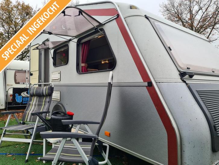 KIP 44 TTZ RED-SUN-LINE / BJ 1996 / SUN LUIFEL, Caravans en Kamperen, Caravans, Bedrijf, 750 - 1000 kg, Treinzit, Kip, Dwarsbed