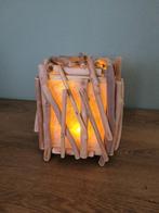 Lamp (led) van drijfhout, Huis en Inrichting, Lampen | Tafellampen, Ophalen of Verzenden, Nieuw, Minder dan 50 cm