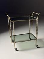 Trolley Barcart Faux Bamboo metaal, Antiek en Kunst, Antiek | Meubels | Tafels, Ophalen