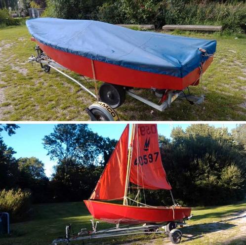 Mirror Dinghy - Houten Zeilbootje, Watersport en Boten, Zeilen en Zeiltoebehoren, Gebruikt, Overige typen, Minder dan 15 m², 3 tot 6 meter