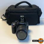 Nikon D3200 + 18-55mm VR II - Spiegelreflexcamera - Zwart, Audio, Tv en Foto, Videocamera's Digitaal, Zo goed als nieuw