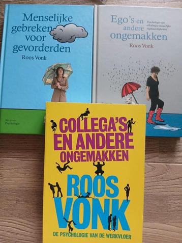 3 boeken Roos Vonk: Collega's, ego's en menselijke gebreken beschikbaar voor biedingen