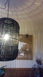 nieuwe aparte zwarte hanglampen, kap van gespannen touw., Ophalen, Nieuw, Overige materialen