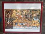 Mooie lijst, wijnrood - bordeaux rood 62 x 77 cm, Huis en Inrichting, Ophalen, Overige materialen, 50 tot 75 cm, Zo goed als nieuw