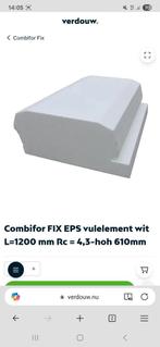 Combifor Fix EPS Vulelementen - Isolatie, Doe-het-zelf en Verbouw, Isolatie en Afdichting, Ophalen, 12 cm of meer, Minder dan 5 m²
