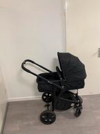 BabyGo kinderwagen Zwart 3 in 1 incl. Autostoel&Regenhoes, Zo goed als nieuw, Verstelbare duwstang, Ophalen, Kinderwagen