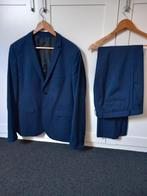 Blauw pak met broek, skinny fit, WE Fashion, Kleding | Heren, Kostuums en Colberts, Maat 52/54 (L), Blauw, Ophalen of Verzenden