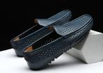 Blauwe ademende heren loafers leren instappers mannen nette, Kleding | Heren, Schoenen, Verzenden, Nieuw, Blauw, Loafers