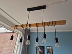 Industriële Hanglamp & Vloerlamp Hout/Metaal, Huis en Inrichting, Ophalen of Verzenden, Zo goed als nieuw, 75 cm of meer, Metaal