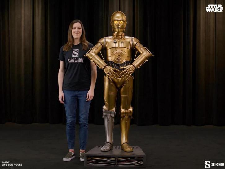Star Wars C-3PO Life-Size Statue Sideshow, Verzamelen, Star Wars, Nieuw, Beeldje of Buste, Ophalen of Verzenden